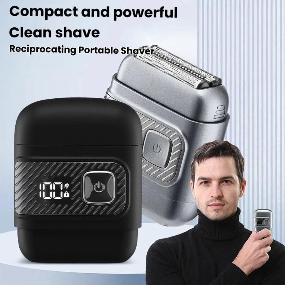 Blade Reciprocating Electric Shaver Waterproof Cordless Razor
