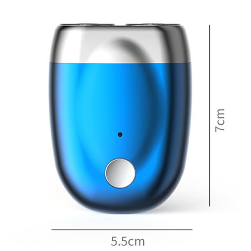 Mini Portable Double Head Electric Shaver Magnetic Travel Razor for Men