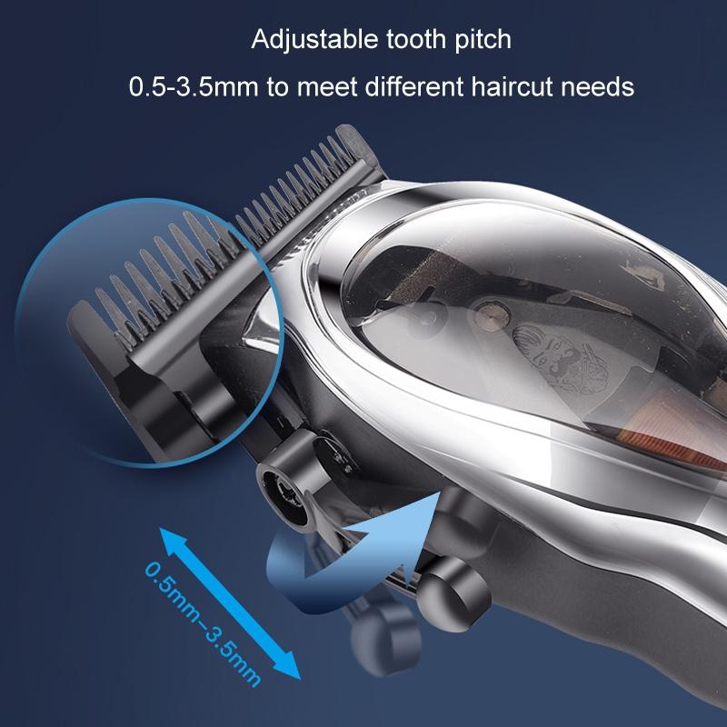 Rechargeable Magnetic Suspension Electric Hair Clipper Cordless HighSpeed Barber Trimmer Kit 5