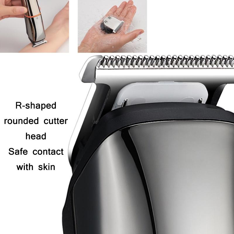 Cordless Hair Clipper and Electric Shaver Multifunction Grooming Kit Orange