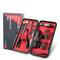 Stainless Steel Nail Clipper Set Manicure & Pedicure Tools Kit with PU Leather Case