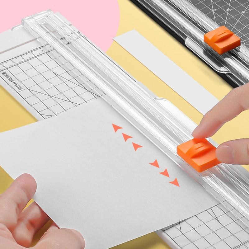 Portable Paper Cutter Paper Trimmer DIY Photo Cutting Machine with Pull-out Ruler