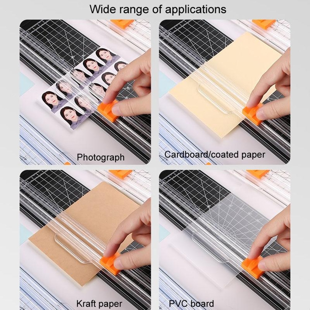 Portable Paper Cutter Paper Trimmer DIY Photo Cutting Machine with Pull-out Ruler