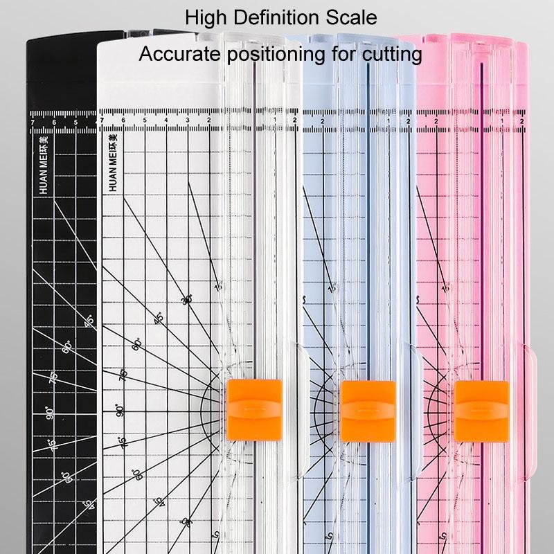 Portable Paper Cutter Paper Trimmer DIY Photo Cutting Machine with Pull-out Ruler