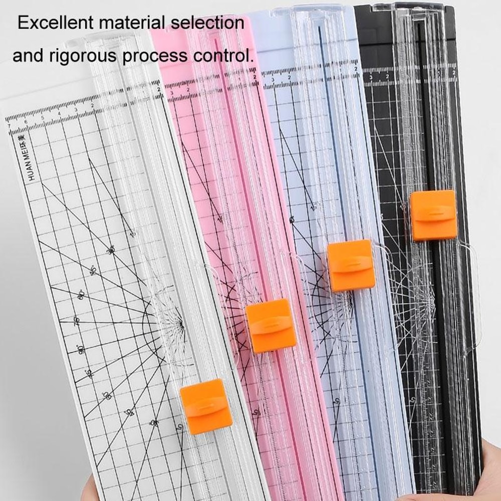 Portable Paper Cutter Paper Trimmer DIY Photo Cutting Machine with Pull-out Ruler