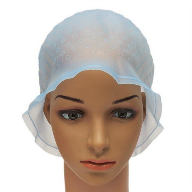 Professional Silicone Highlighting Cap Kit For Salon Hair Coloring With Hook 4