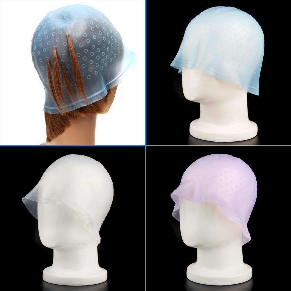 Professional Silicone Highlighting Cap Kit For Salon Hair Coloring With Hook 5