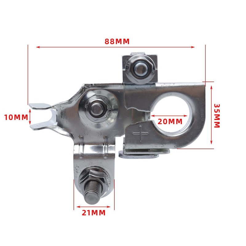 Heavy-Duty Copper Battery Positive Terminal Replacement for Ford Vehicles