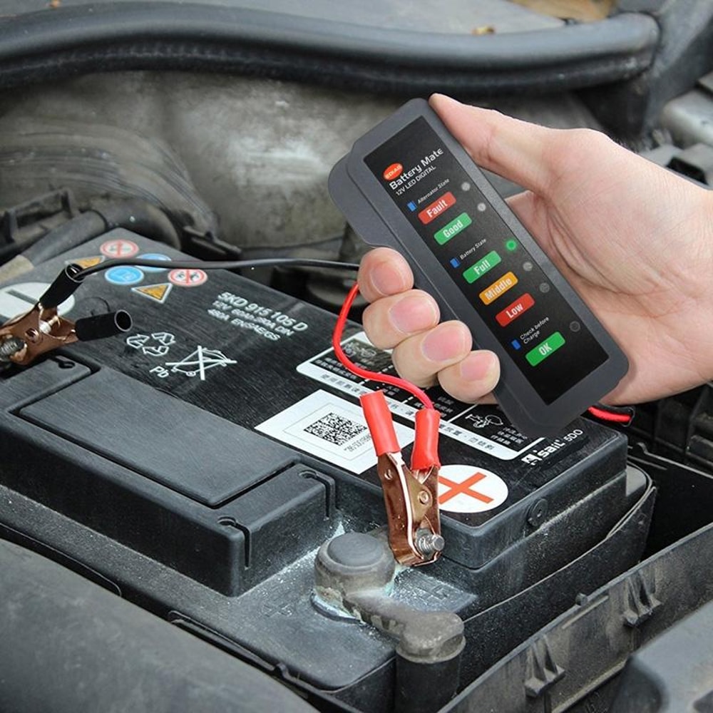 Smart Car Battery Tester with LED Display Automotive Diagnostic Tool