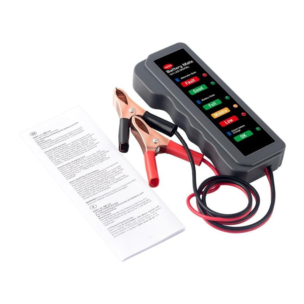 Smart Car Battery Tester with LED Display Automotive Diagnostic Tool