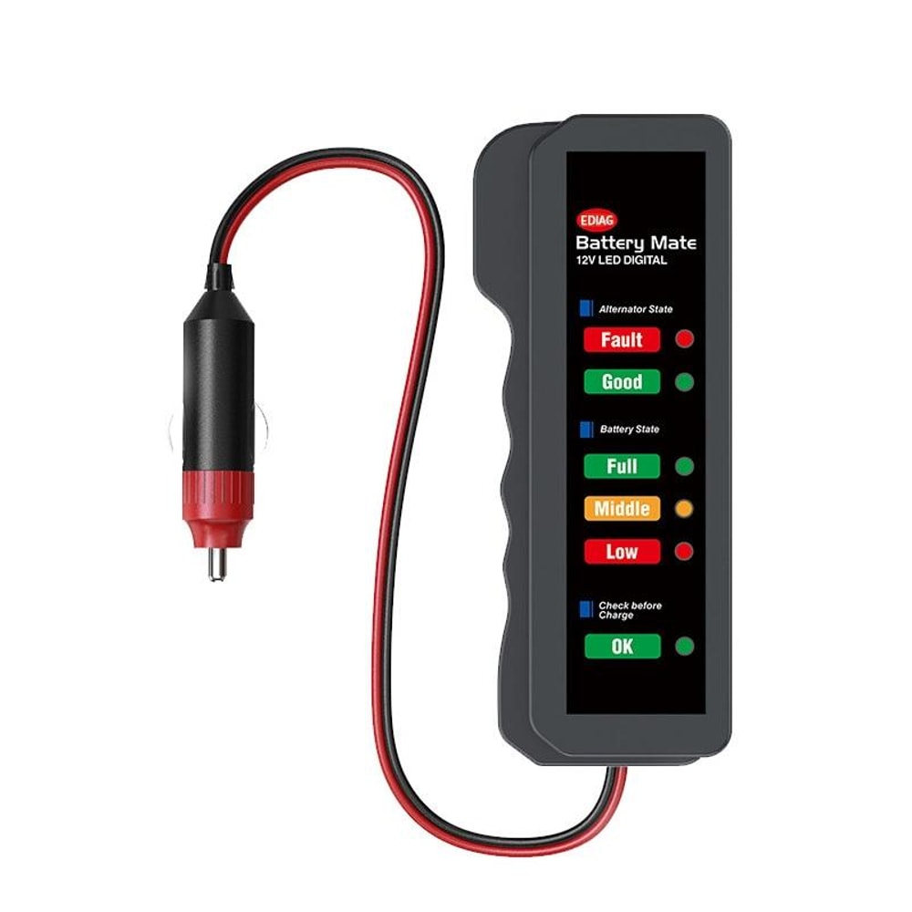 Smart Car Battery Tester with LED Display Automotive Diagnostic Tool