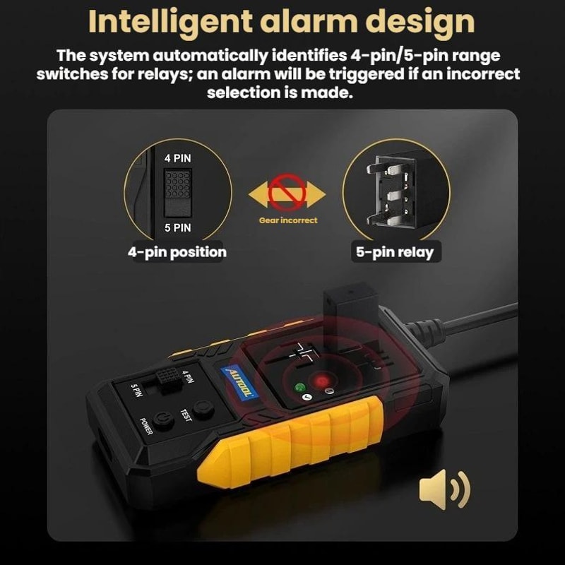 Automotive Relay Tester Diagnostic Tool with LED Fault Detection