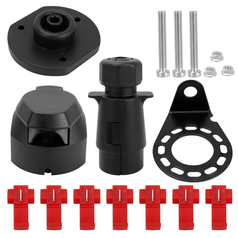 Heavy Duty Automotive Connector Kit Copper Pin Trailer Wiring Adapter