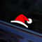 Waterproof Christmas Hat Car Window Decals Festive Holiday Car Stickers