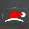 Waterproof Christmas Hat Car Window Decals Festive Holiday Car Stickers