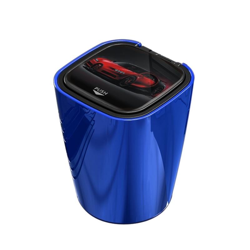 Portable Car Ashtray Bright Black ABS Automotive Ashtray with LED Light for Cars