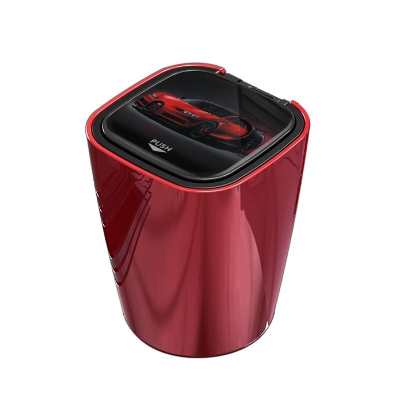Portable Car Ashtray Bright Black ABS Automotive Ashtray with LED Light for Cars