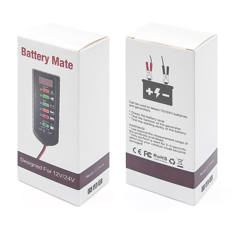 Automotive Battery Voltage Tester Car Battery Tester & Voltage Monitor