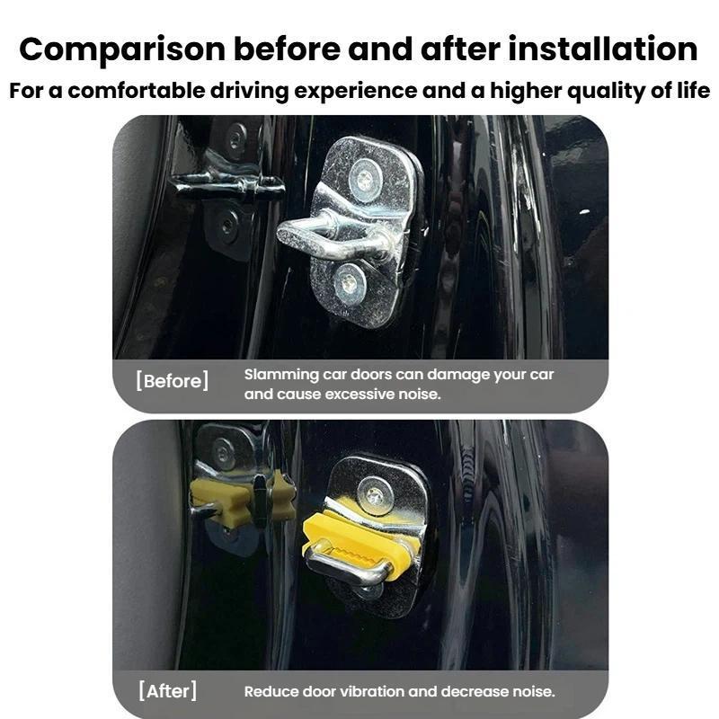 Universal Car Door Lock Buffer Silicone Anti-Collision Noise Reducing Protector