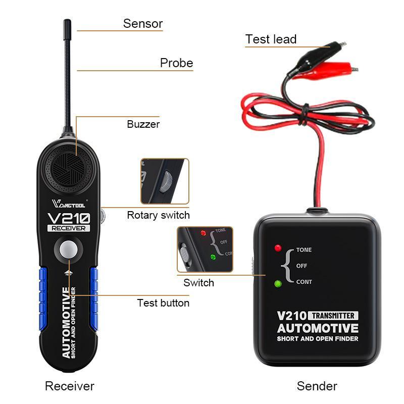 Automotive Circuit Tester Wire Tracer & Open Circuit Detector Tool