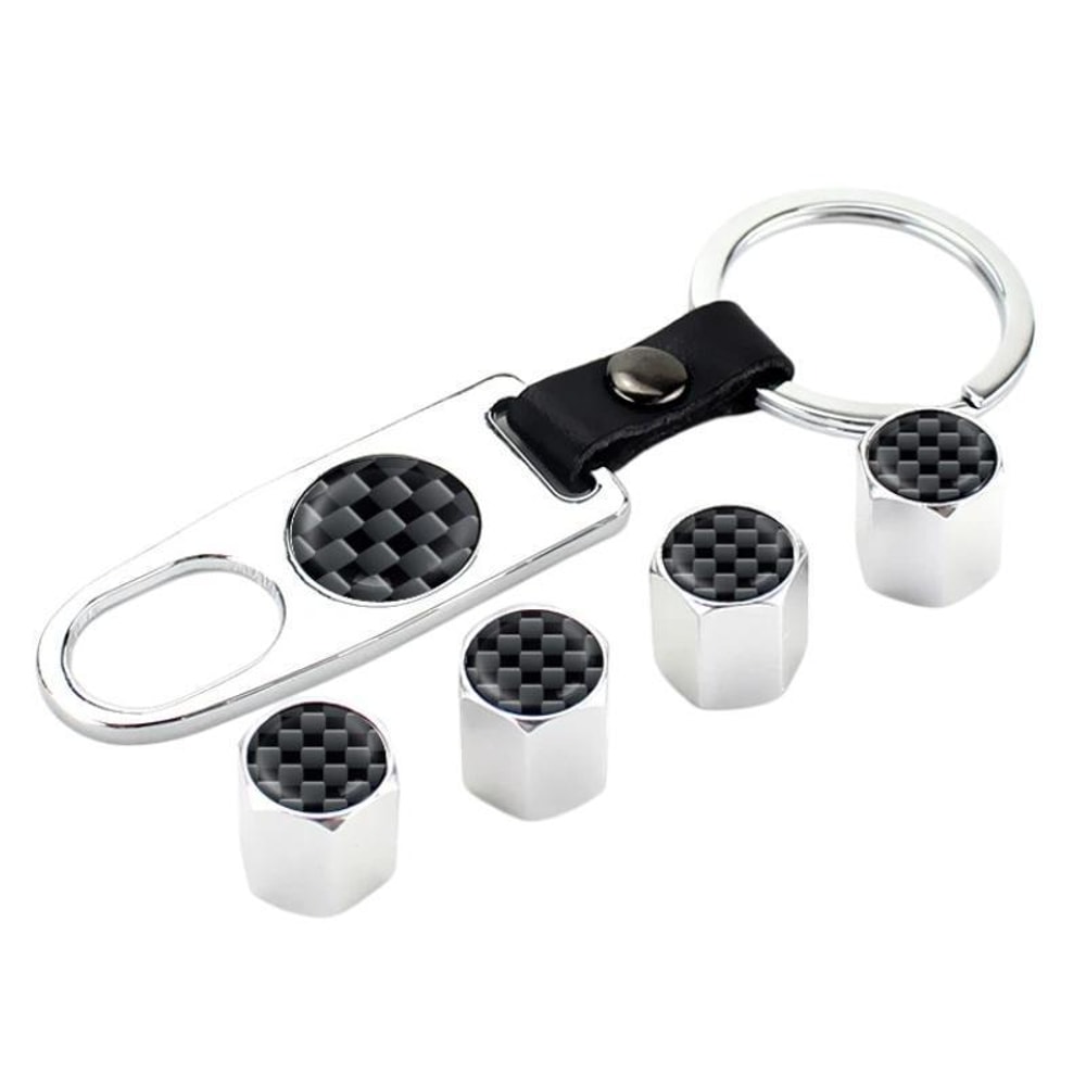 Carbon Fiber Valve Caps Tire Valve Caps for Universal Valve Stem Protection