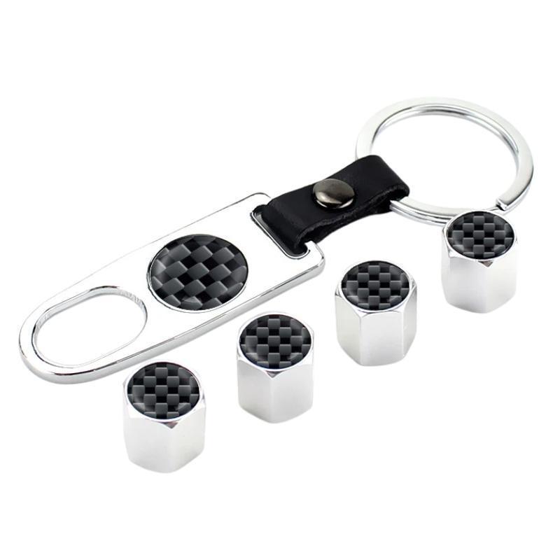 Carbon Fiber Valve Caps Tire Valve Caps for Universal Valve Stem Protection