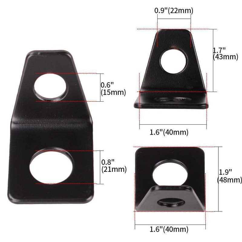 Shaped Seat Belt Anchor Bracket Automotive Mounting Hardware