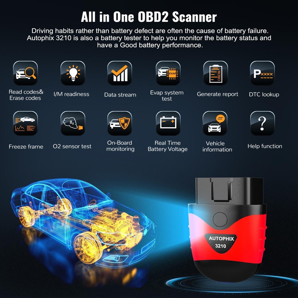 Car Scanner Bluetooth Engine Code Reader Automotive Diagnostic Tool