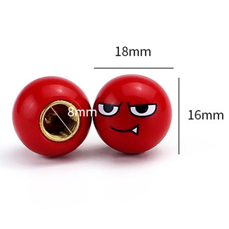 Devil Ball Tire Valve Caps Universal Automotive Valve Stem Caps