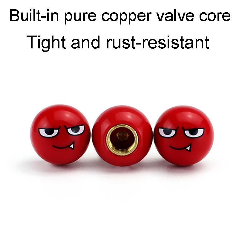 Devil Ball Tire Valve Caps Universal Automotive Valve Stem Caps