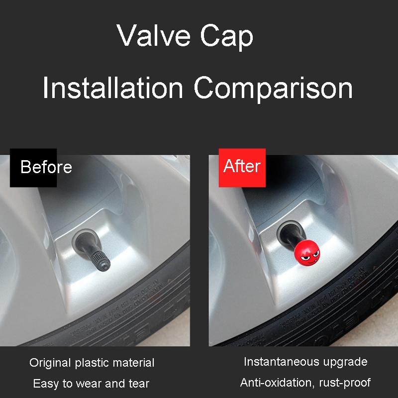 Devil Ball Tire Valve Caps Universal Automotive Valve Stem Caps