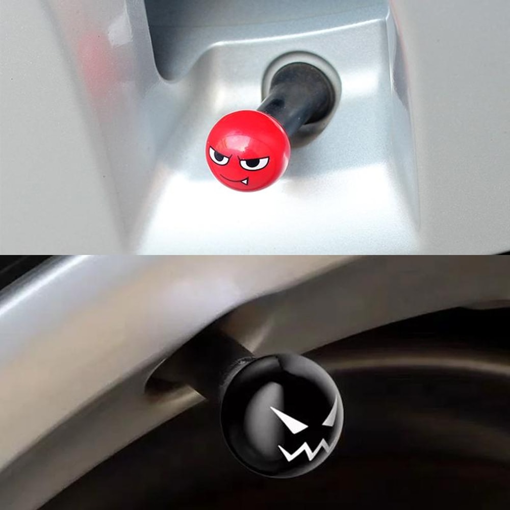 Devil Ball Tire Valve Caps Universal Automotive Valve Stem Caps