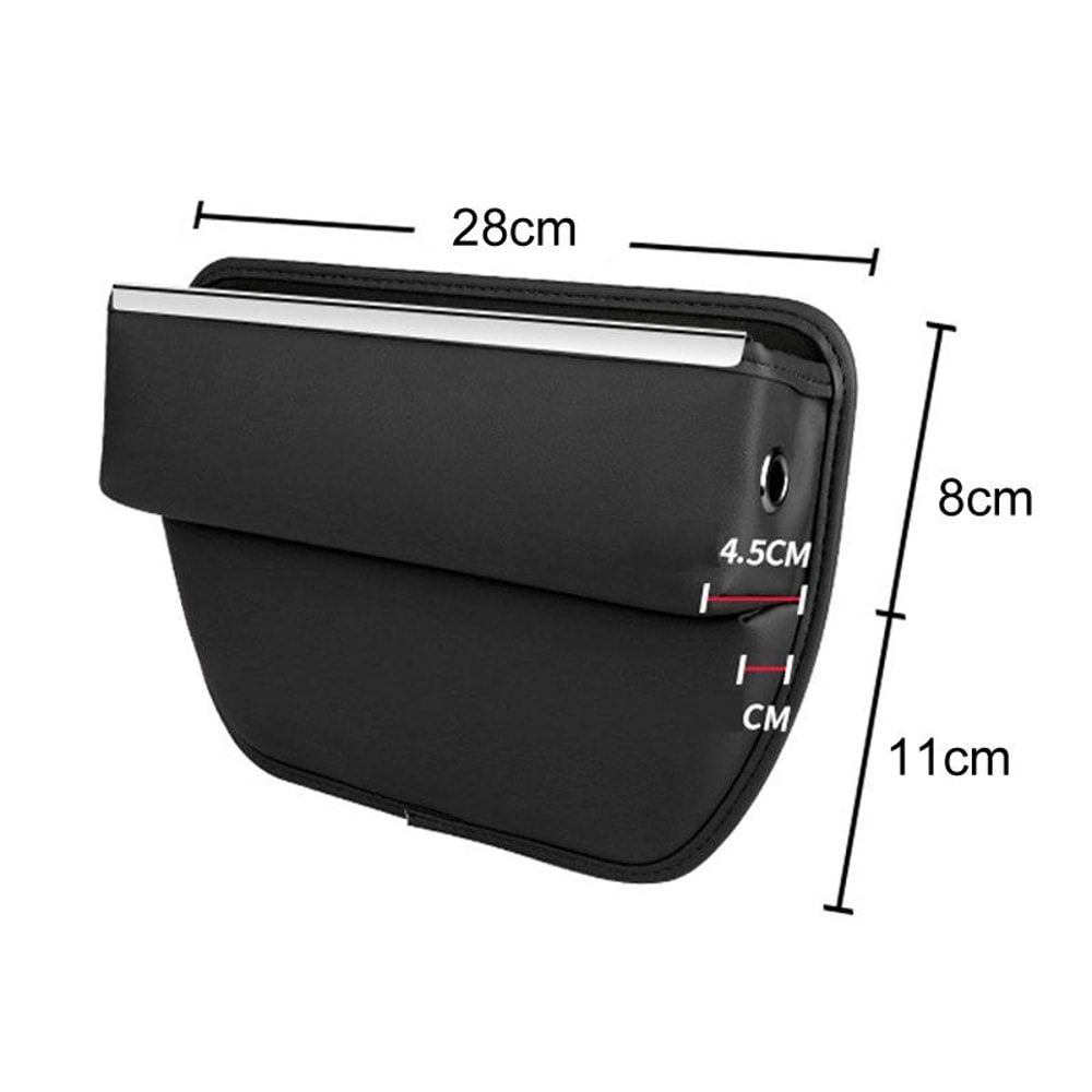 Universal Leather Car Seat Gap Organizer Storage Bag Seat Gap Filler for Clean Car Interior