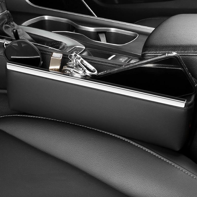 Universal Leather Car Seat Gap Organizer Storage Bag Seat Gap Filler for Clean Car Interior