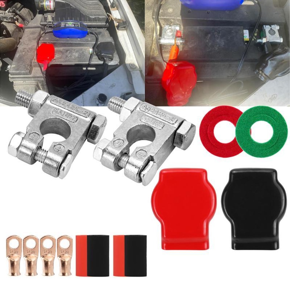 Heavy Duty Automotive Battery Terminal Connector Kit Lead Alloy Corrosion Resistant Car Battery Connectors
