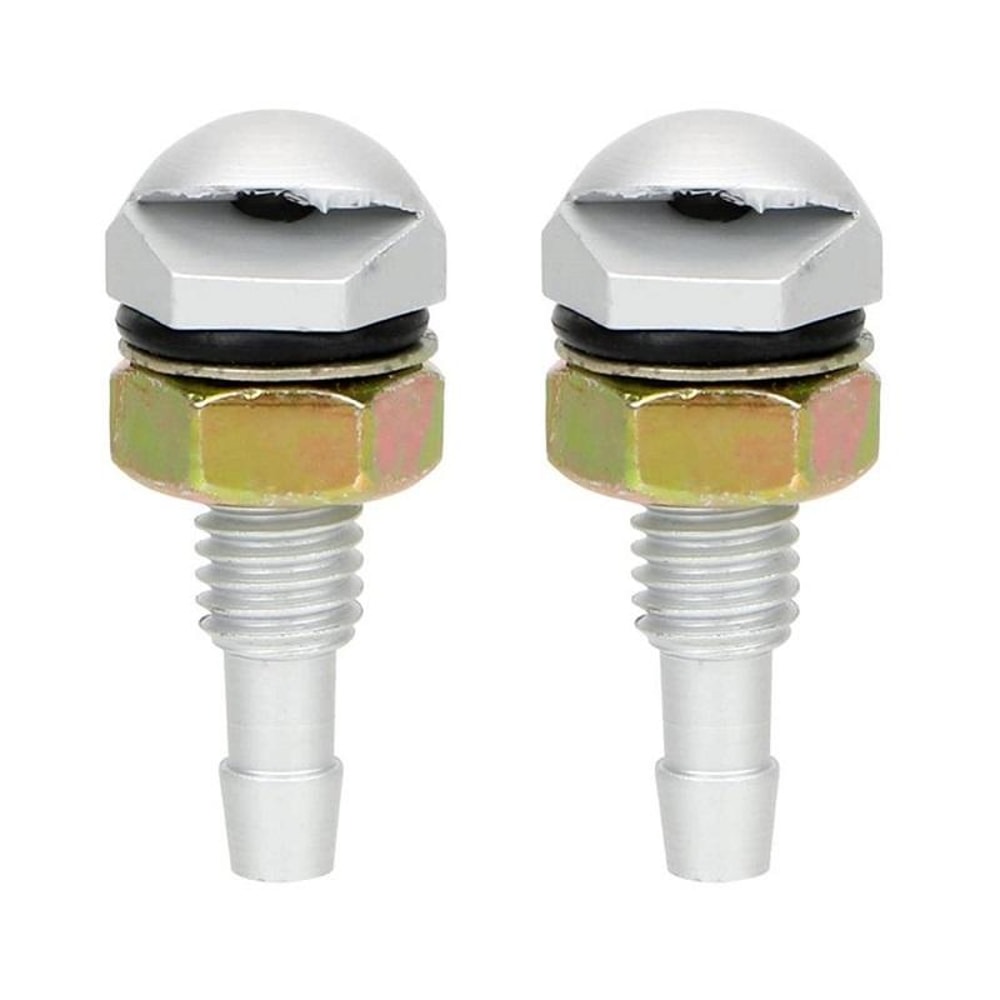 Automotive Windshield Washer Nozzle Aluminum Cap Car Spray Jets Replacement