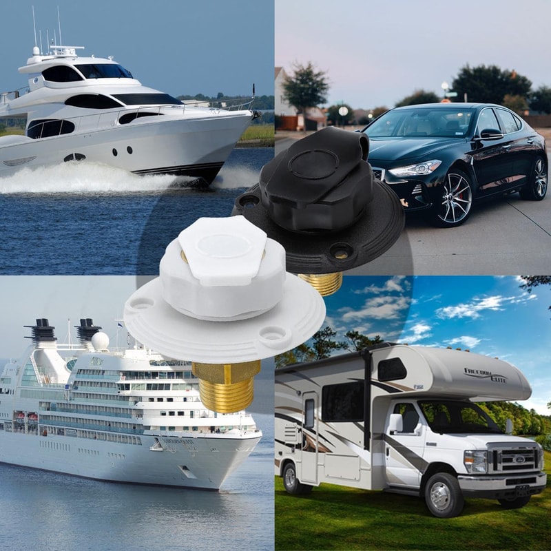 Automotive Lead-Free Brass Inlet Water Inlet Connection Check Valve Mounting KitWhite