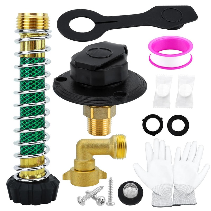 Automotive Lead-Free Brass Inlet Water Inlet Connection Check Valve Mounting KitWhite