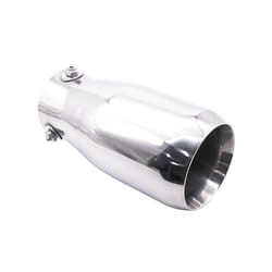 stainless steel universal exhaust muffler tip silver automotive exhaust tailpipe upgrade