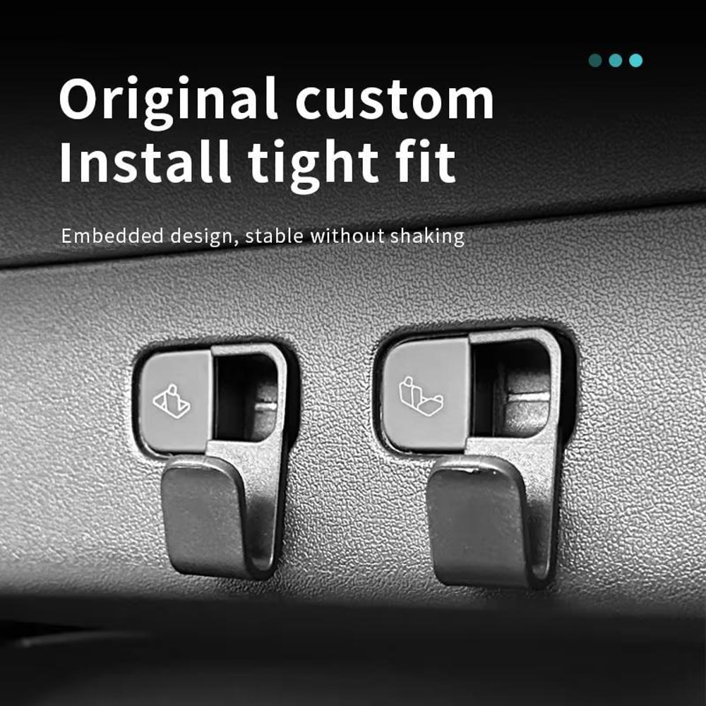 Tesla Model Y Embedded Trunk Hook Storage Hook Organizer ABS Car Hooks