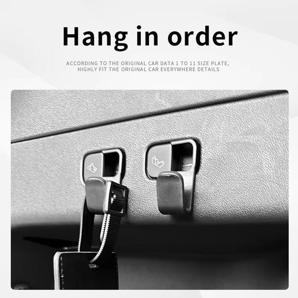 Tesla Model Y Embedded Trunk Hook Storage Hook Organizer ABS Car Hooks