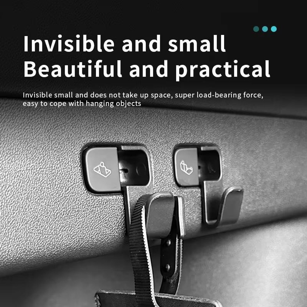 Tesla Model Y Embedded Trunk Hook Storage Hook Organizer ABS Car Hooks