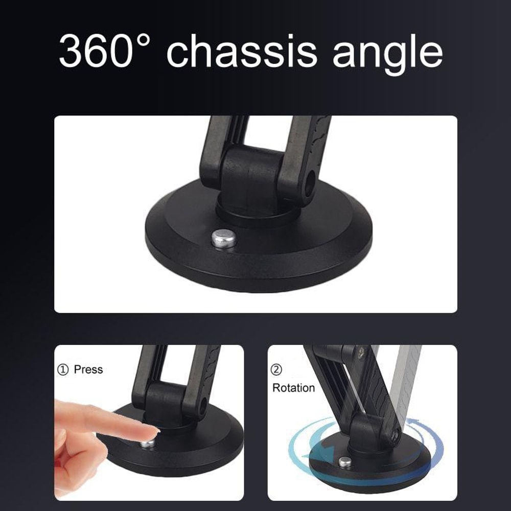 Magnetic Car Phone Mount Dashboard Holder Rotating Navigation Clip