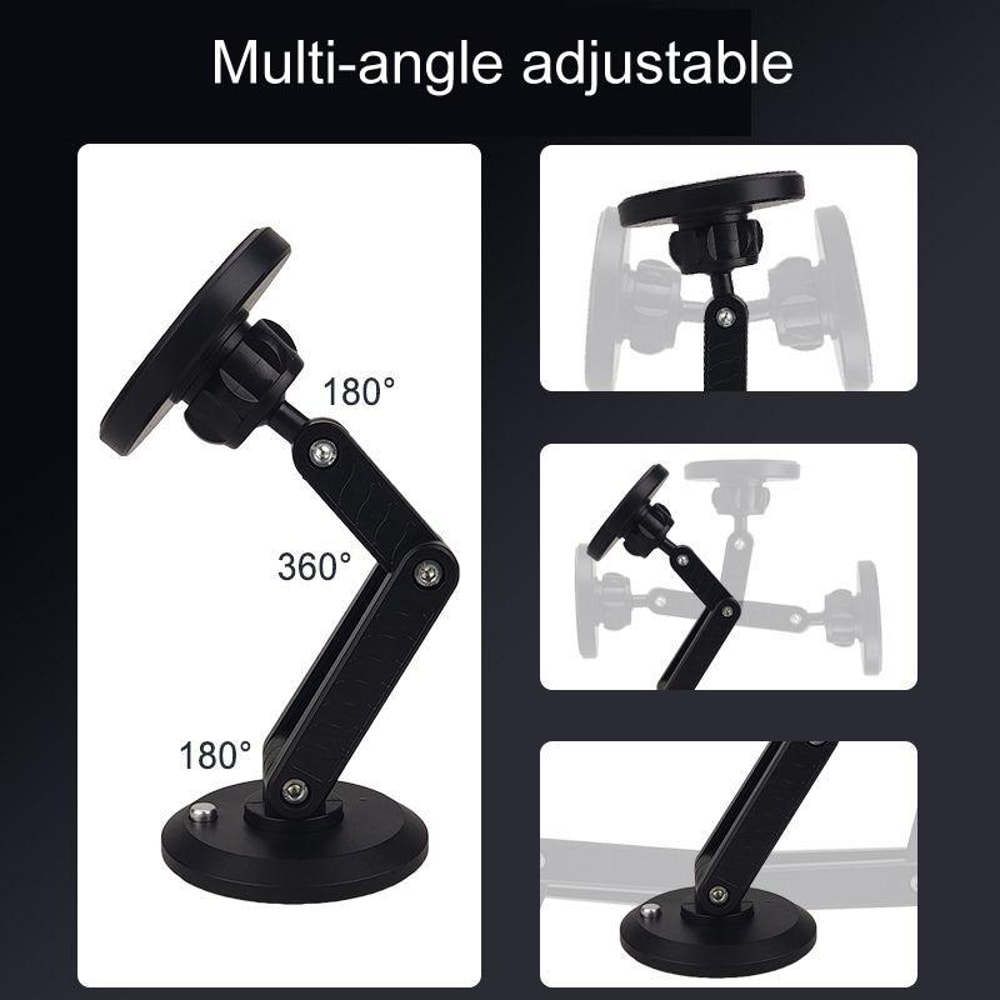 Magnetic Car Phone Mount Dashboard Holder Rotating Navigation Clip