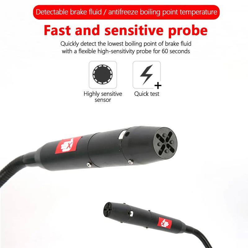 Professional Brake Fluid Boiling Point Tester Digital Automotive Brake Diagnostic Tool