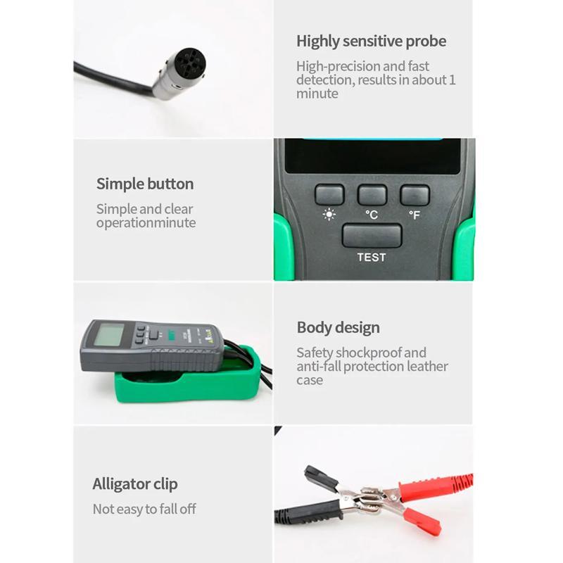 Professional Brake Fluid Boiling Point Tester Digital Automotive Brake Diagnostic Tool