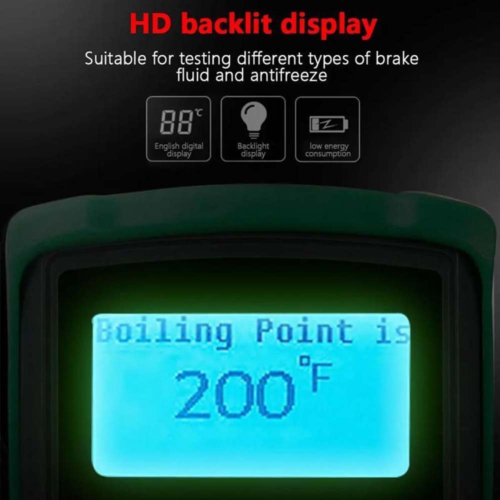 Professional Brake Fluid Boiling Point Tester Digital Automotive Brake Diagnostic Tool
