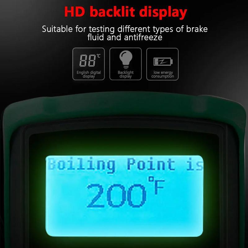 Professional Brake Fluid Boiling Point Tester Digital Automotive Brake Diagnostic Tool