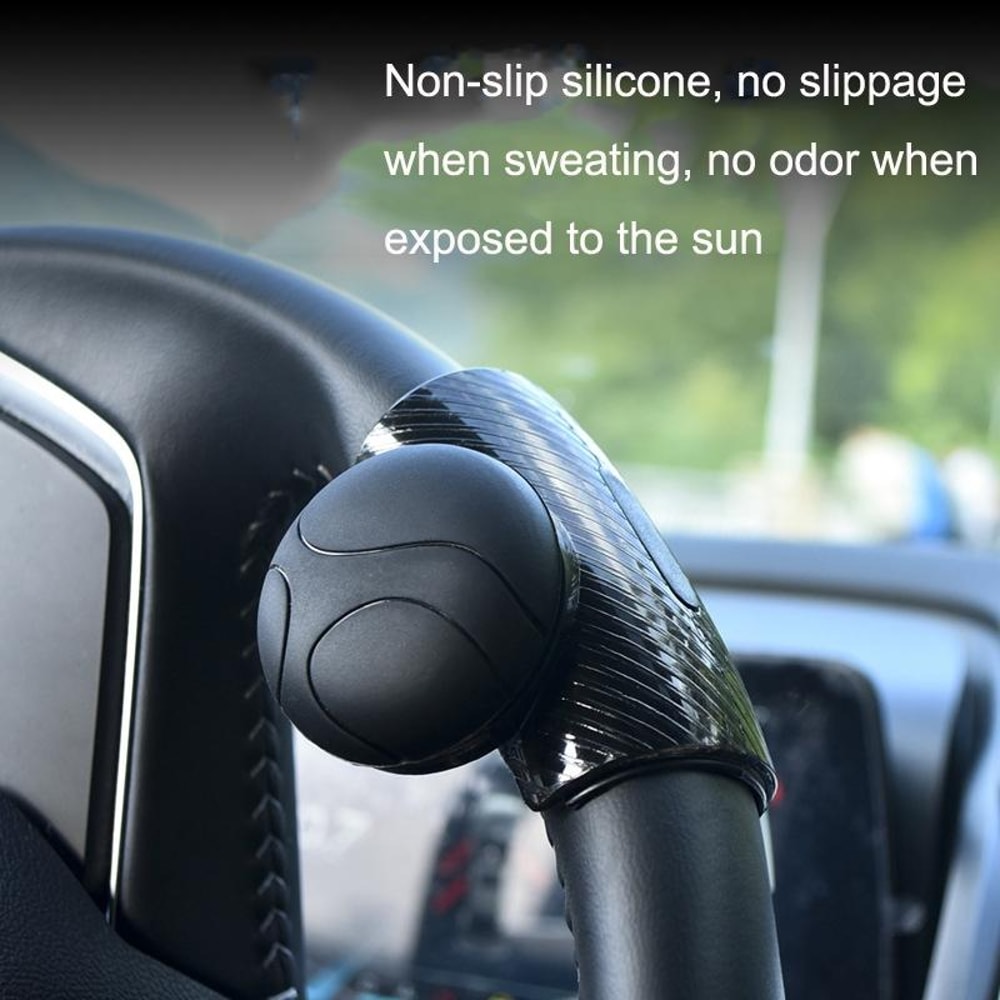 Smooth Turn Steering Wheel Booster Knob with Silicone Grip for Easy One-Hand Driving