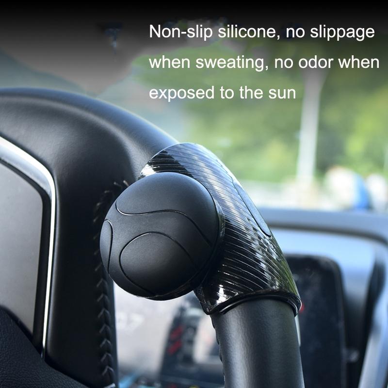 Smooth Turn Steering Wheel Booster Knob with Silicone Grip for Easy One-Hand Driving